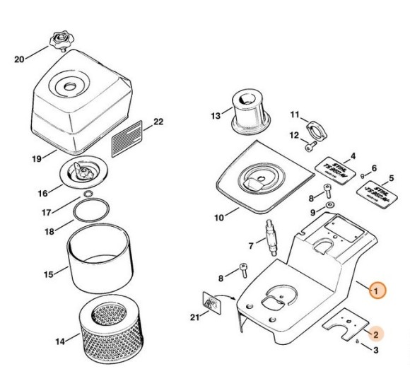 Корпус фільтра STIHL 42011402801