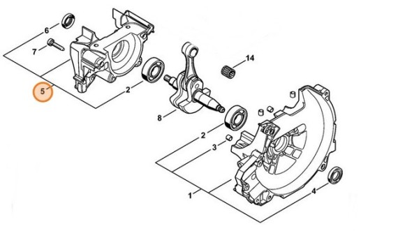 Половина картера STIHL 41480202902