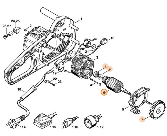 Ротор 230В/240В (12086001005)