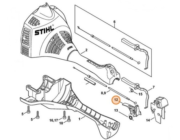Основной рычаг управления дроссельной заслонкой (41401801500)