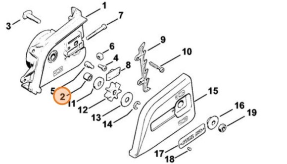 Гольчатий підшипник без внутрішнього кільця 10х14х10 STIHL 95130032280