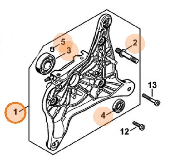 Половина картера STIHL 42500202901