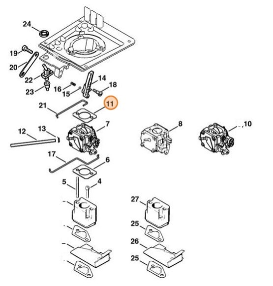 Ущільнення STIHL 11101491200