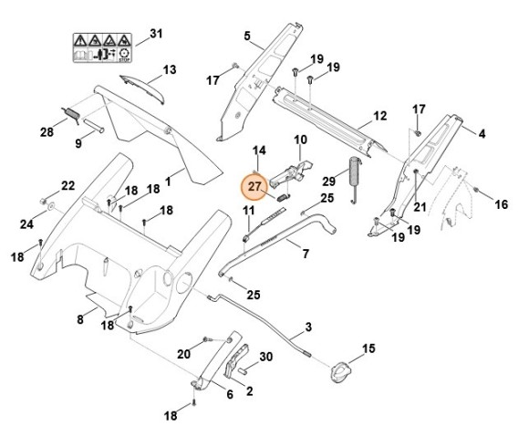 Пружина розтягнення STIHL 63757035111