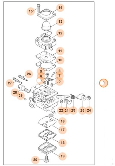 Карбюратор STIHL 41471200625
