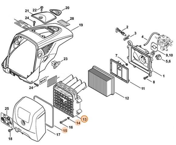 Корпус фільтра STIHL 42241402800