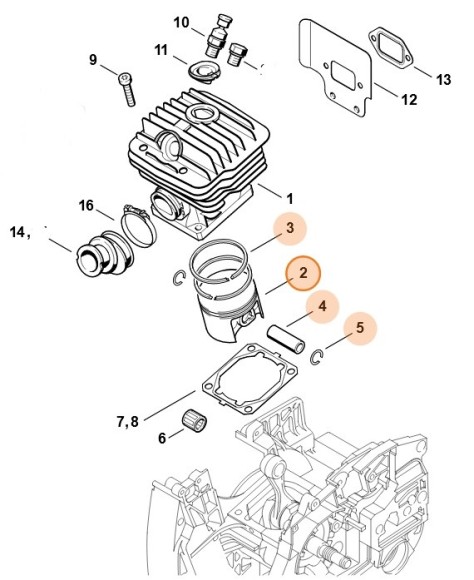 Поршень O 52 мм (11280302009)