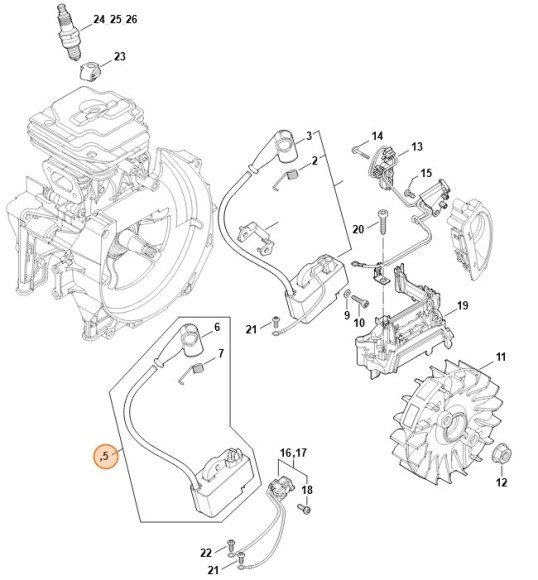 Пристрій управління STIHL 41474004719