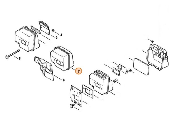 Глушитель выхлопа (11301400614)