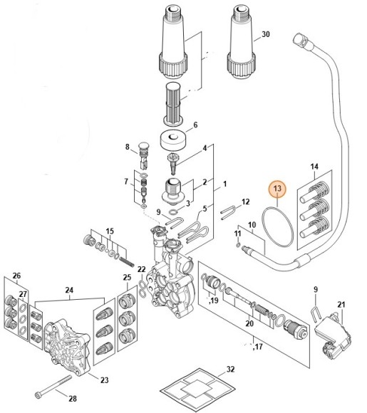 Кругле ущільнююче кільце 74х2 STIHL 96459488525
