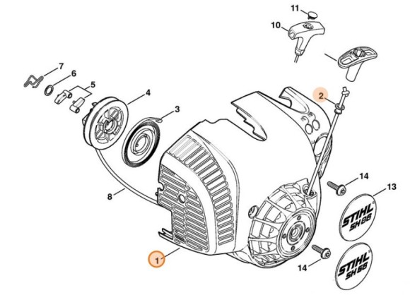 Корпус вентилятора STIHL 42410801804