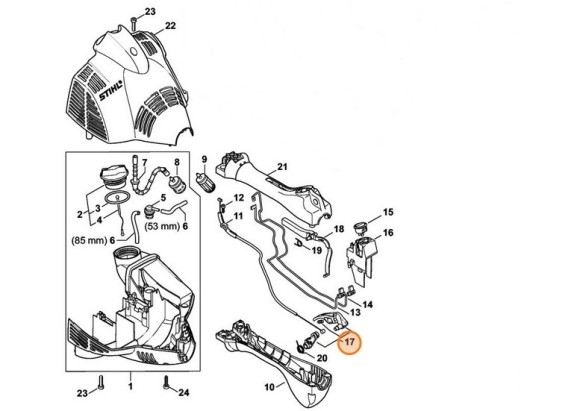Основной рычаг управления дроссельной заслонкой (41441801550)