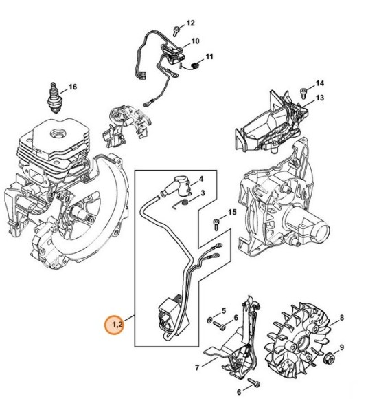 Пристрій управління STIHL 41484004712