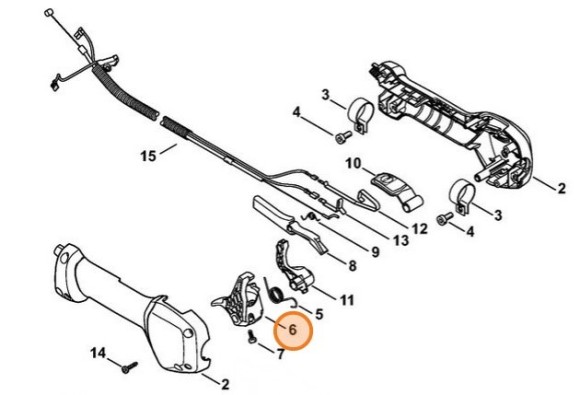 Основной рычаг управления дроссельной заслонкой (41491821000)