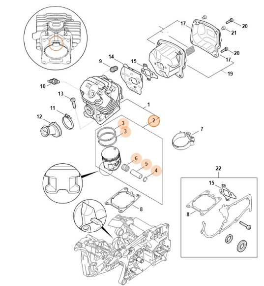 Поршень O 52 мм (11420302006)
