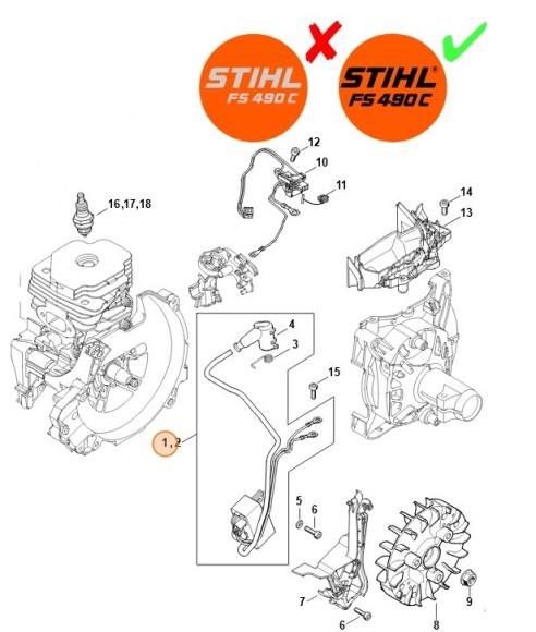 Пристрій управління STIHL 41484004713
