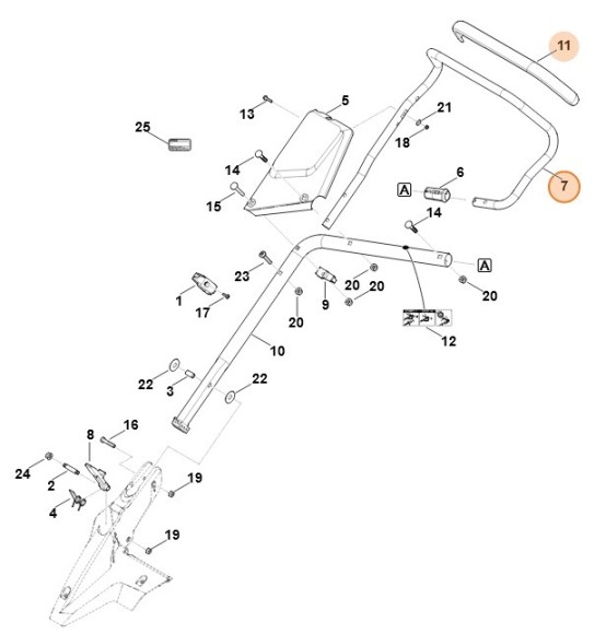 Верхняя часть руля (63647803000) Верхняя часть руля (63647803000)