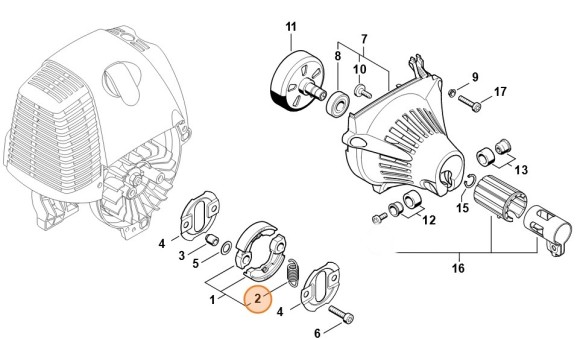 Пружина растяжения (00009975902)