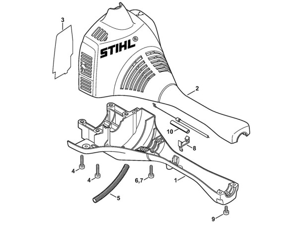 Картер двигателя STIHL 41400203002