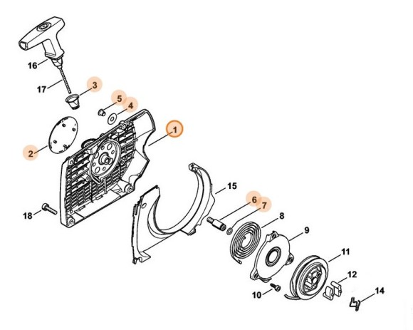 Корпус вентилятора STIHL 42520801802