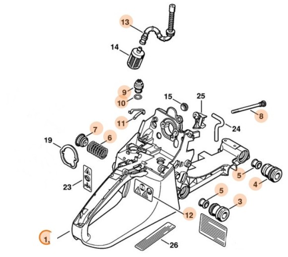 Корпус топливного бака (11333500802)