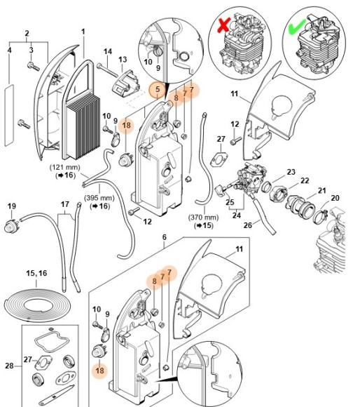 Корпус фільтра STIHL 42821402851