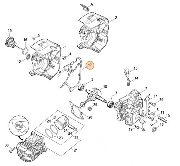 Ущільнення STIHL 11450290500