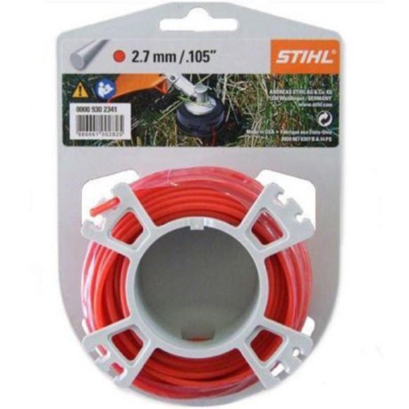 Косильная бесшумная струна STIHL 2.7мм x 9м (00009302422)