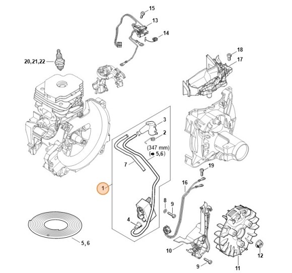 Пристрій управління STIHL 41484004721