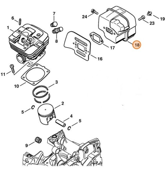 Глушитель выхлопа (11351400652)