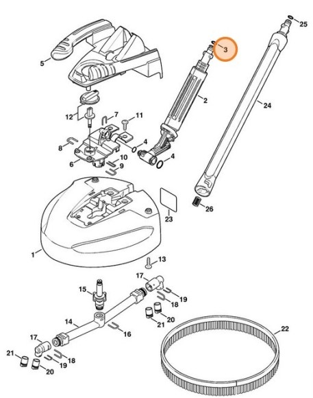 Кругле ущільнювальне кільце 9,3 х 2,4 STIHL 96459487501