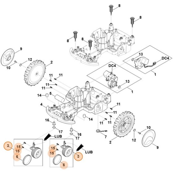 Колесо в зборі STIHL 63017000411