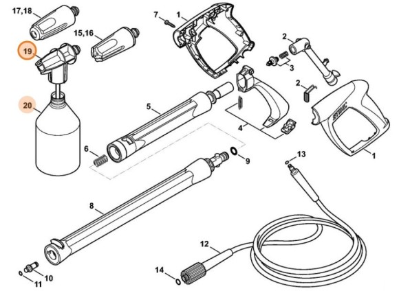 Распылительный набор STIHL (49155005698)
