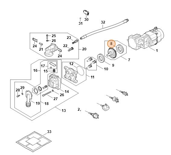 Радіальний шарикопідшипник STIHL RE026405100