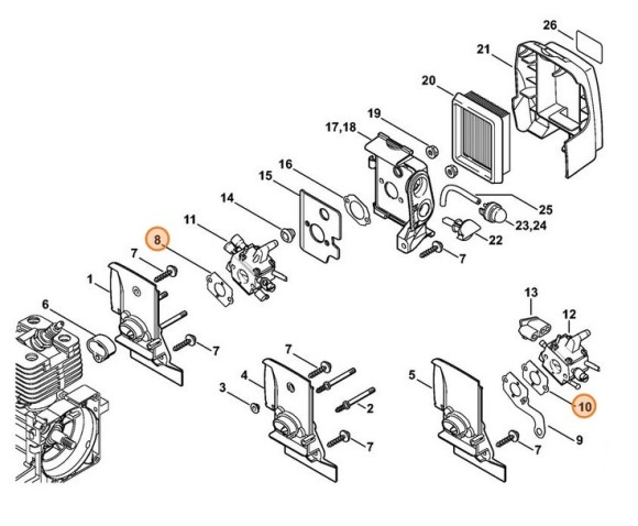 Ущільнення STIHL 41281290900