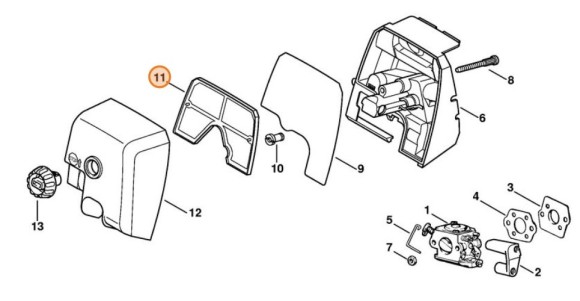 Фильтр воздушный (11231201601)