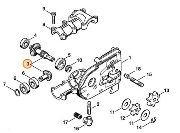 Набір шестерень 1,27 STIHL 41386407303
