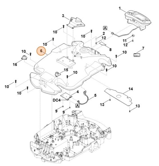 Верхняя часть корпуса (63097011005)