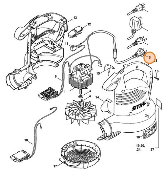 Кабельний жгут STIHL 48114403005