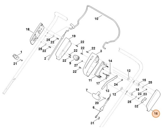 Половина корпуса STIHL 62907640601