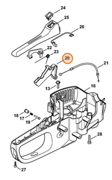 Основной рычаг управления дроссельной заслонкой (42281821000)