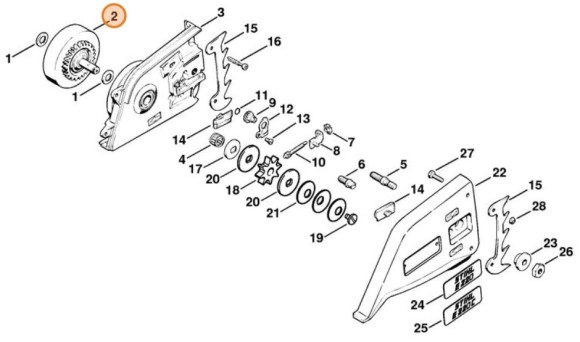 Зубчате колесо STIHL 12076407505