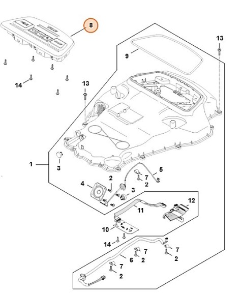 Панель керування STIHL IA014307100