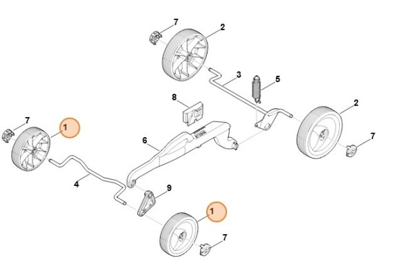 Колесо в зборі 150 STIHL 63207000406
