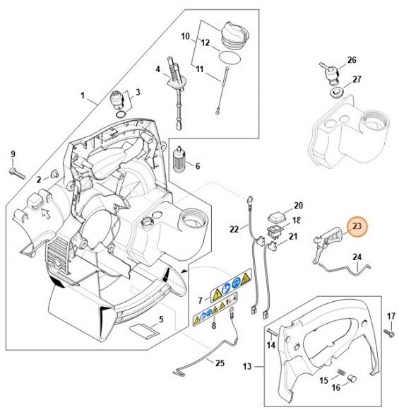 Основной рычаг управления дроссельной заслонкой (42291821003)