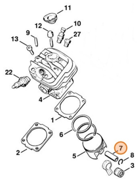 Палец поршневой 10х6х30 (11210341505)