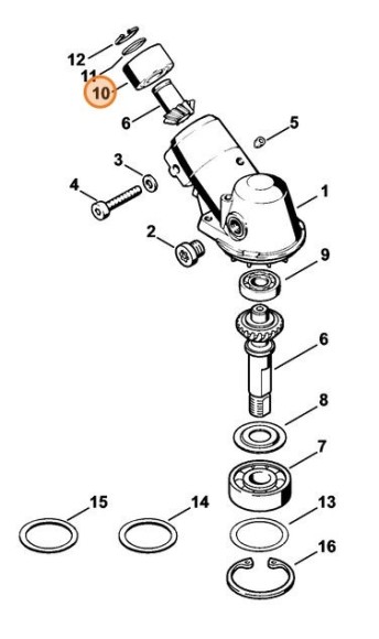Радіальний шарикопідшипник 15 х 32 х 15-RS STIHL 95030034951