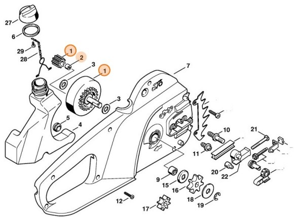 Зубчате колесо STIHL 12086407550