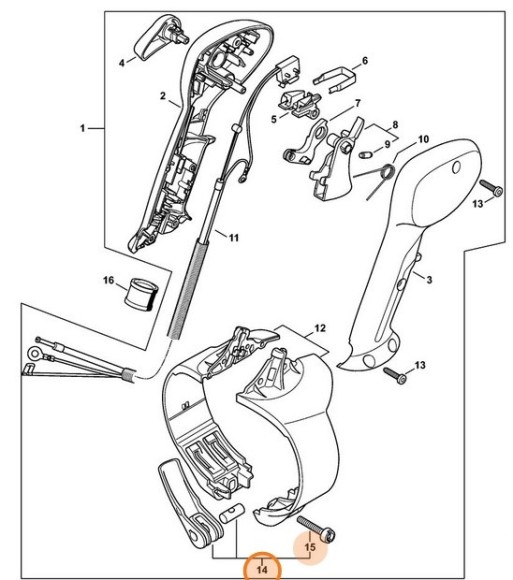Натяжний важіль STIHL 42827405300