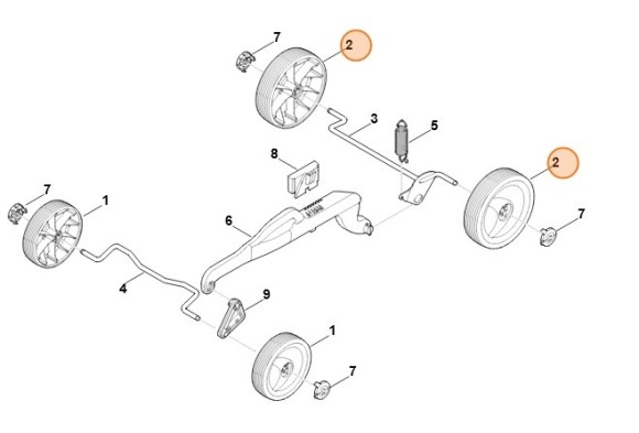 Комплект колес 180 (63207000416)